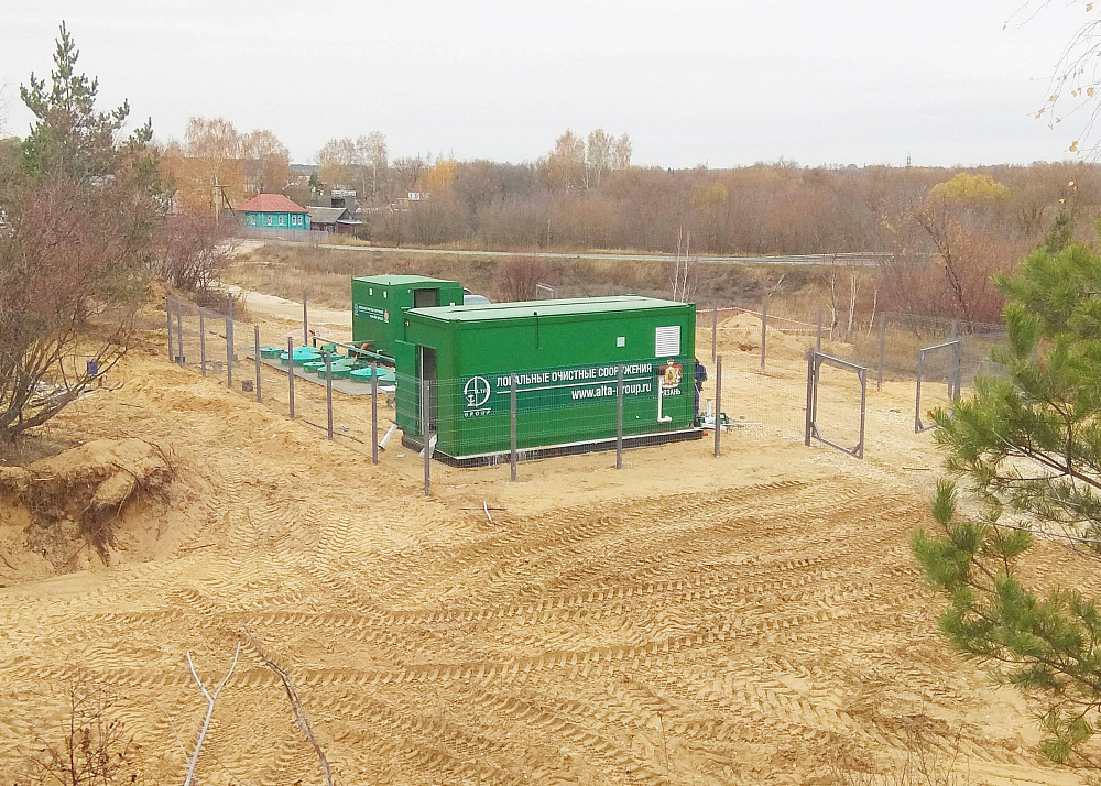 Хозяйственно-бытовой сток - 30м3 в сутки, коммунальные очистные сооружения поселка, п. Новый Киструс, Рязанская обл.