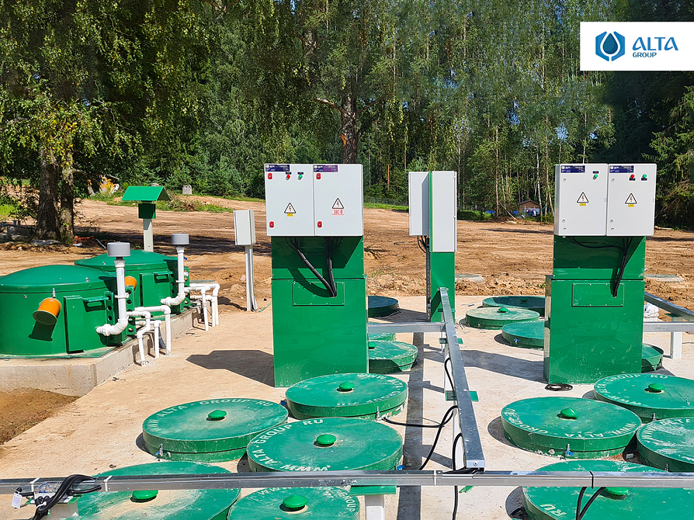 Хозяйственно-бытовой сток - 60 м3 в сутки - многофункциональный комплекс в Юхновке