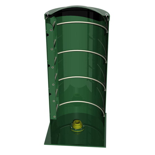 Пластиковый кессон Alta Kesson А 2000 без горловины в разрезе